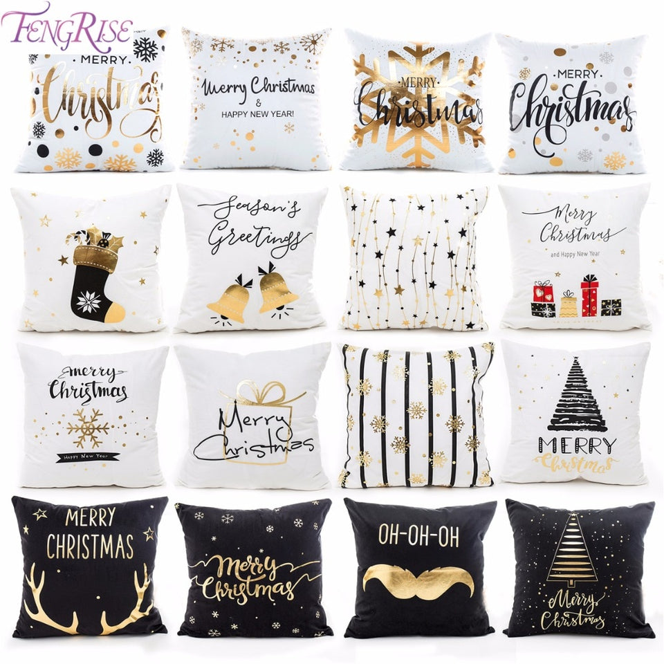 45x45cm Cotton cushion for Christmas the best Decor for Home in the New Year 2020