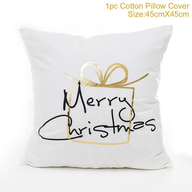 45x45cm Cotton cushion for Christmas the best Decor for Home in the New Year 2020