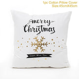 45x45cm Cotton cushion for Christmas the best Decor for Home in the New Year 2020
