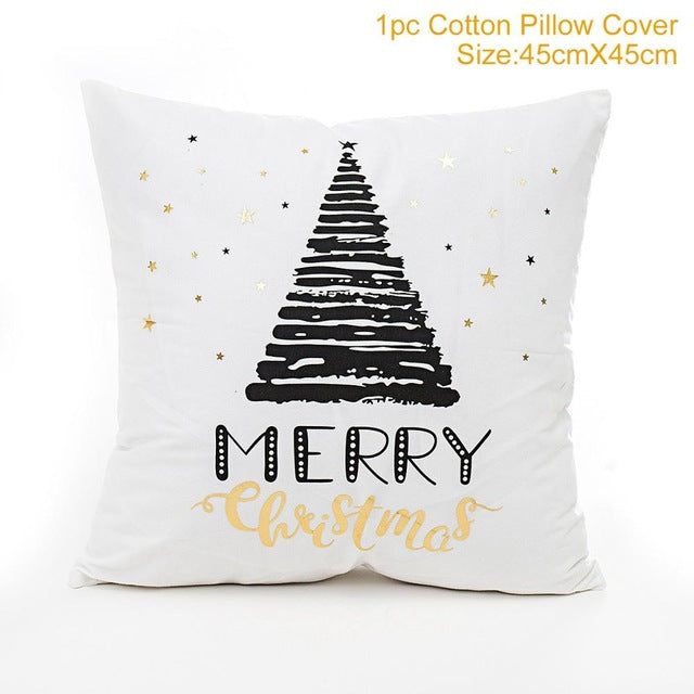 45x45cm Cotton cushion for Christmas the best Decor for Home in the New Year 2020