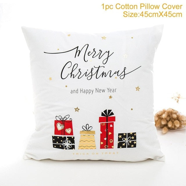 45x45cm Cotton cushion for Christmas the best Decor for Home in the New Year 2020
