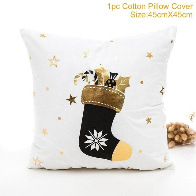45x45cm Cotton cushion for Christmas the best Decor for Home in the New Year 2020
