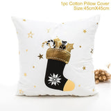 45x45cm Cotton cushion for Christmas the best Decor for Home in the New Year 2020