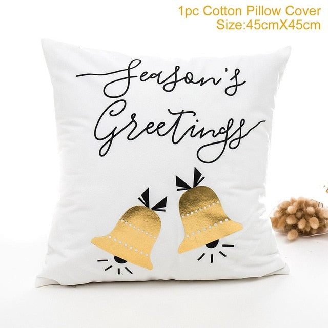 45x45cm Cotton cushion for Christmas the best Decor for Home in the New Year 2020