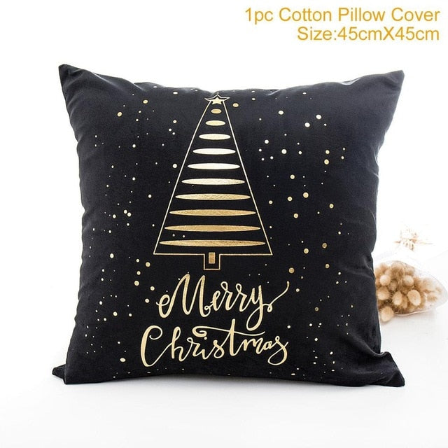 45x45cm Cotton cushion for Christmas the best Decor for Home in the New Year 2020