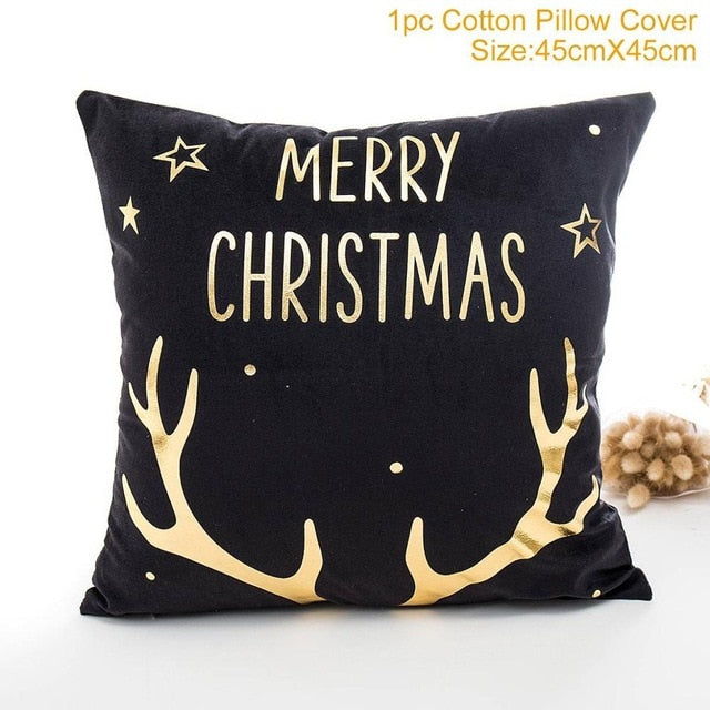 45x45cm Cotton cushion for Christmas the best Decor for Home in the New Year 2020