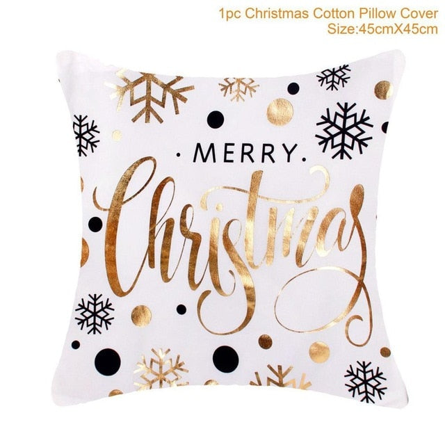 45x45cm Cotton cushion for Christmas the best Decor for Home in the New Year 2020