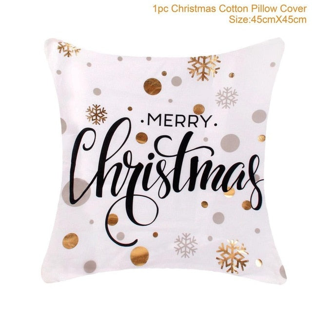 45x45cm Cotton cushion for Christmas the best Decor for Home in the New Year 2020