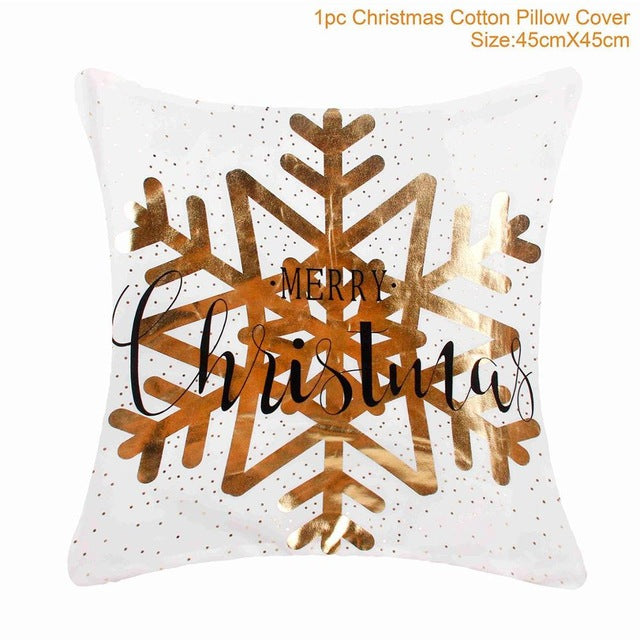 45x45cm Cotton cushion for Christmas the best Decor for Home in the New Year 2020