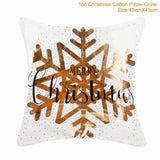 45x45cm Cotton cushion for Christmas the best Decor for Home in the New Year 2020