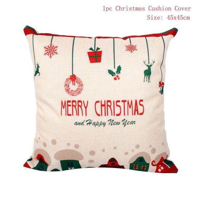 45x45cm Cotton cushion for Christmas the best Decor for Home in the New Year 2020