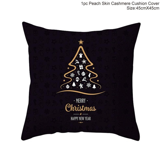 45x45cm Cotton cushion for Christmas the best Decor for Home in the New Year 2020