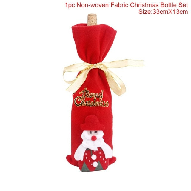 Bottle Cover Christmas Decorations For Christmas New Year's 2020