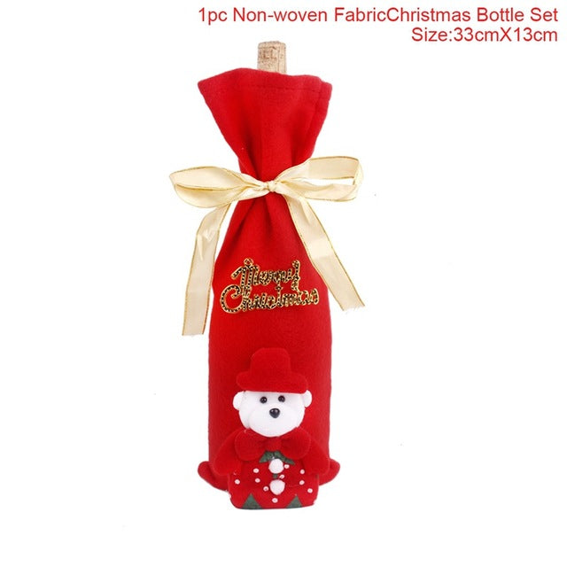 Bottle Cover Christmas Decorations For Christmas New Year's 2020
