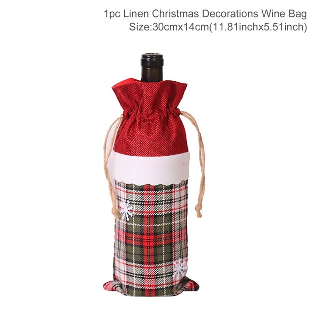 Bottle Cover Christmas Decorations For Christmas New Year's 2020