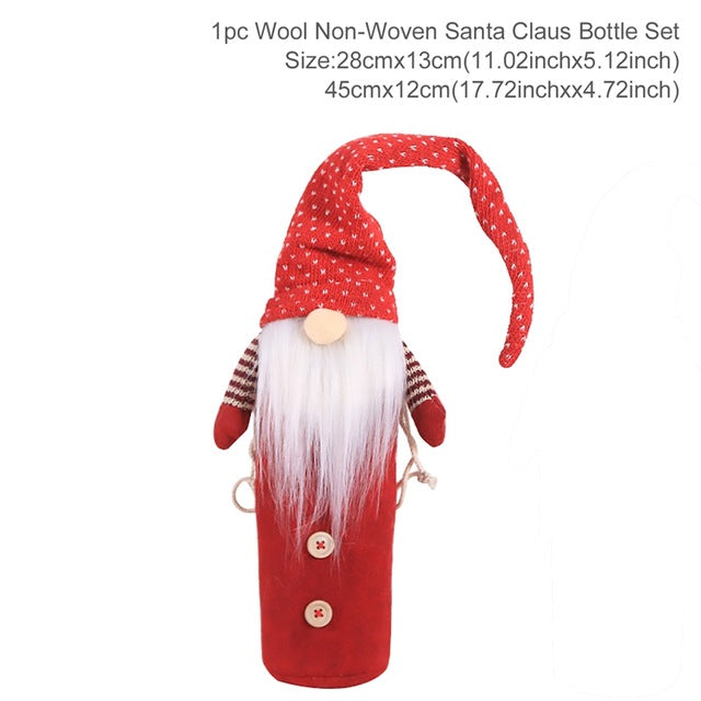 Bottle Cover Christmas Decorations For Christmas New Year's 2020