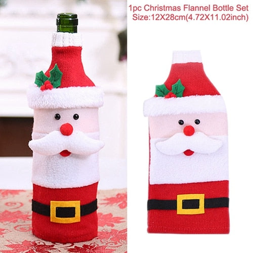 Bottle Cover Christmas Decorations For Christmas New Year's 2020