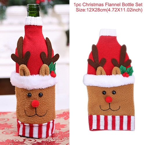 Bottle Cover Christmas Decorations For Christmas New Year's 2020