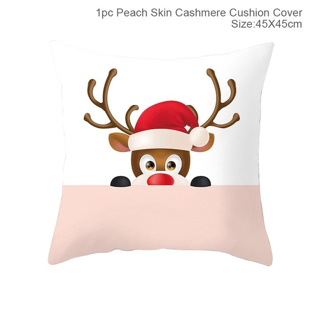 45x45cm Cotton cushion for Christmas the best Decor for Home in the New Year 2020