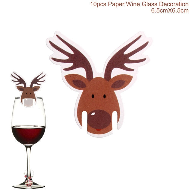 Bottle Cover Christmas Decorations For Christmas New Year's 2020