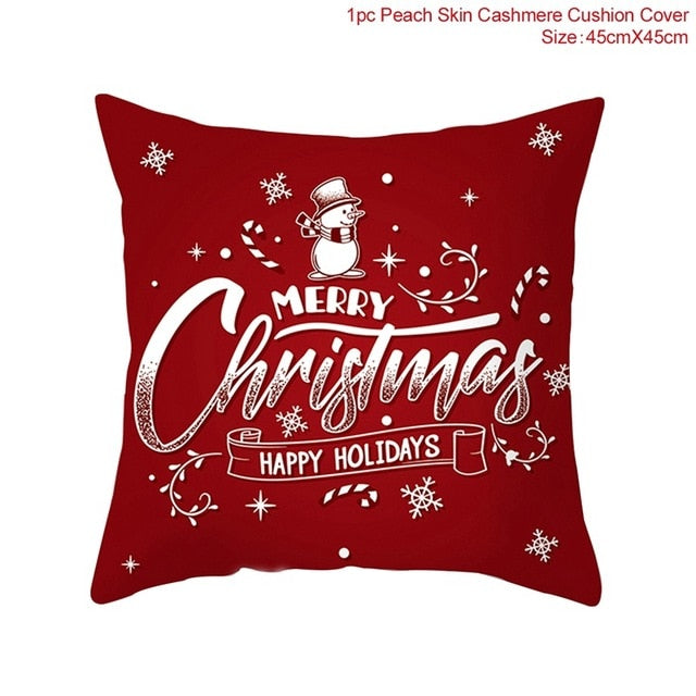 45x45cm Cotton cushion for Christmas the best Decor for Home in the New Year 2020