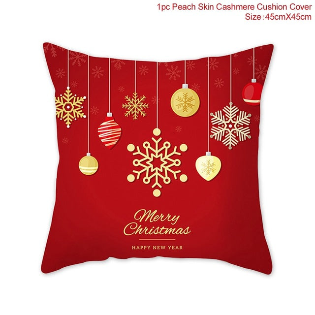 45x45cm Cotton cushion for Christmas the best Decor for Home in the New Year 2020