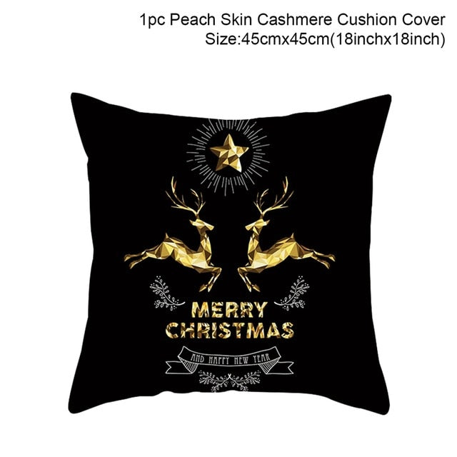 45x45cm Cotton cushion for Christmas the best Decor for Home in the New Year 2020