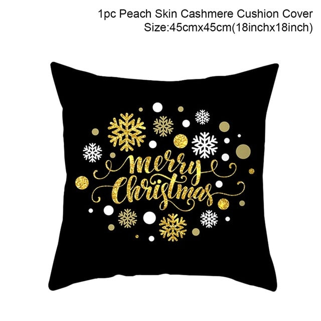 45x45cm Cotton cushion for Christmas the best Decor for Home in the New Year 2020