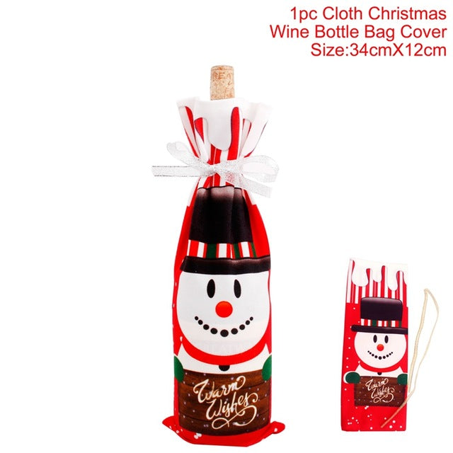 Bottle Cover Christmas Decorations For Christmas New Year's 2020