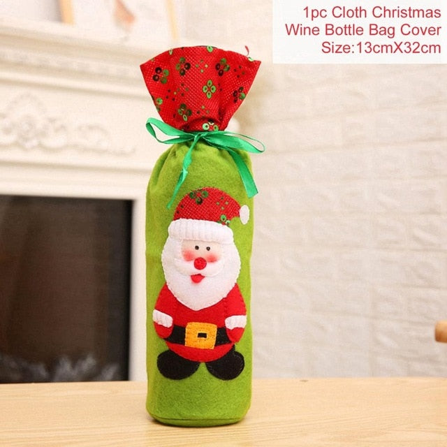 Bottle Cover Christmas Decorations For Christmas New Year's 2020