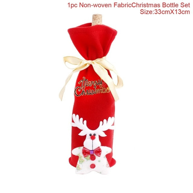 Bottle Cover Christmas Decorations For Christmas New Year's 2020