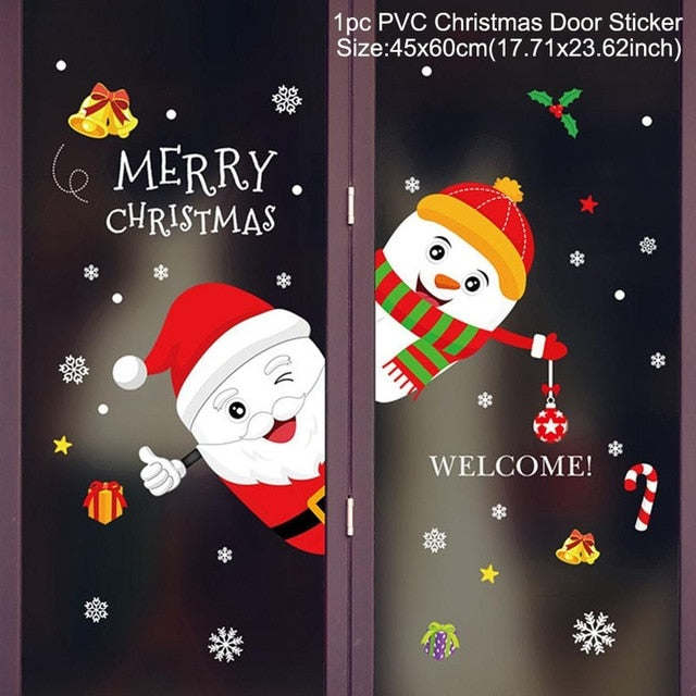 Christmas Decorations: Window Stickers of Christmas For Home