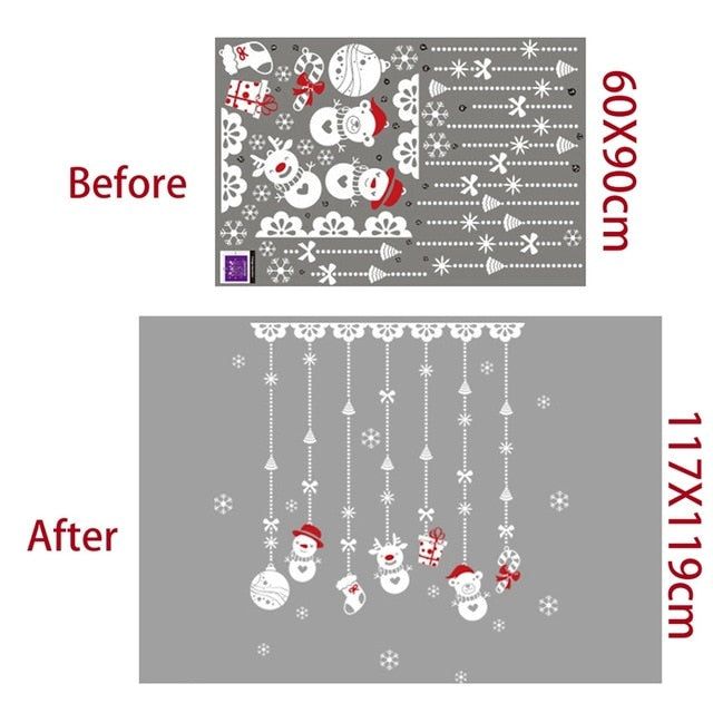 Christmas Decorations: Window Stickers of Christmas For Home