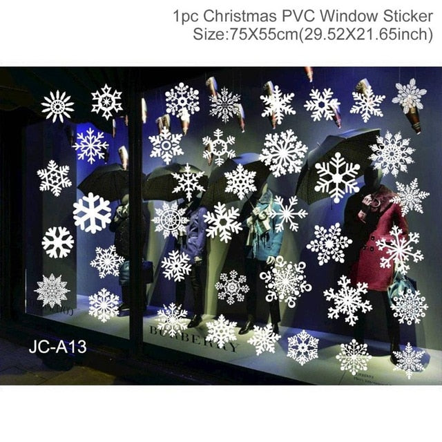 Christmas Decorations: Window Stickers of Christmas For Home