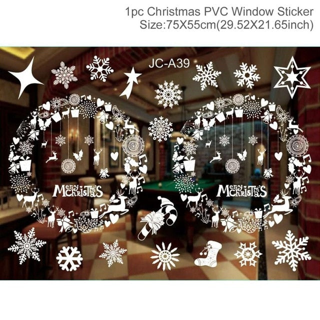 Christmas Decorations: Window Stickers of Christmas For Home
