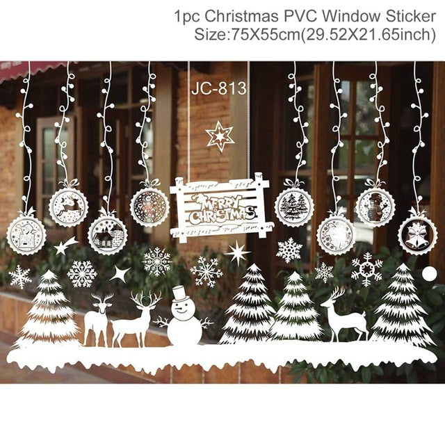 Christmas Decorations: Window Stickers of Christmas For Home