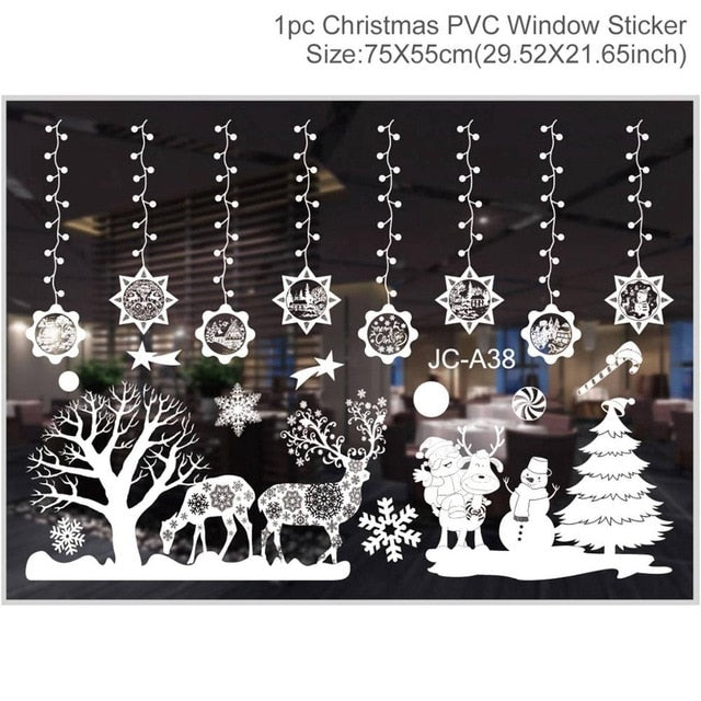 Christmas Decorations: Window Stickers of Christmas For Home
