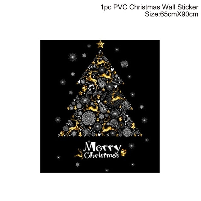 Christmas Decorations: Window Stickers of Christmas For Home