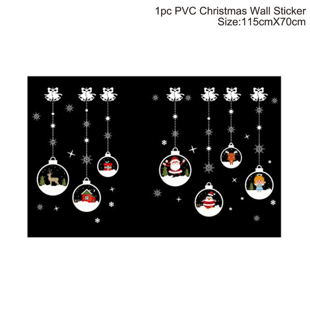 Christmas Decorations: Window Stickers of Christmas For Home