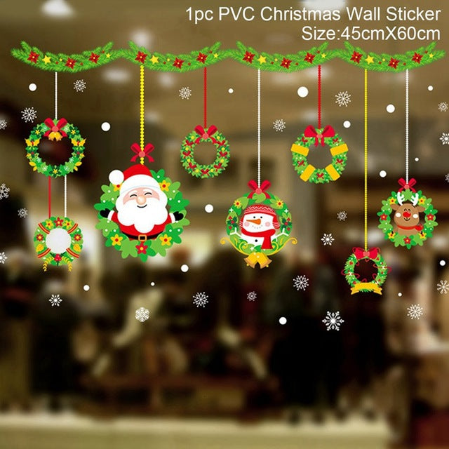 Christmas Decorations: Window Stickers of Christmas For Home