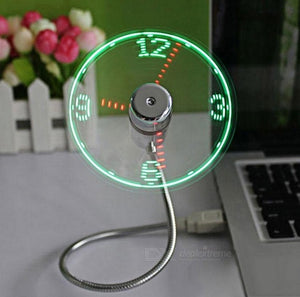 Led display fan can show time Funny the best Electronic toys